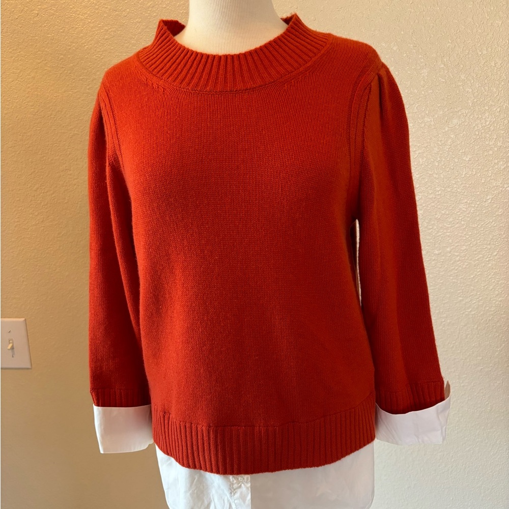 Brochu Walker cashmere/wool blend layered sweater